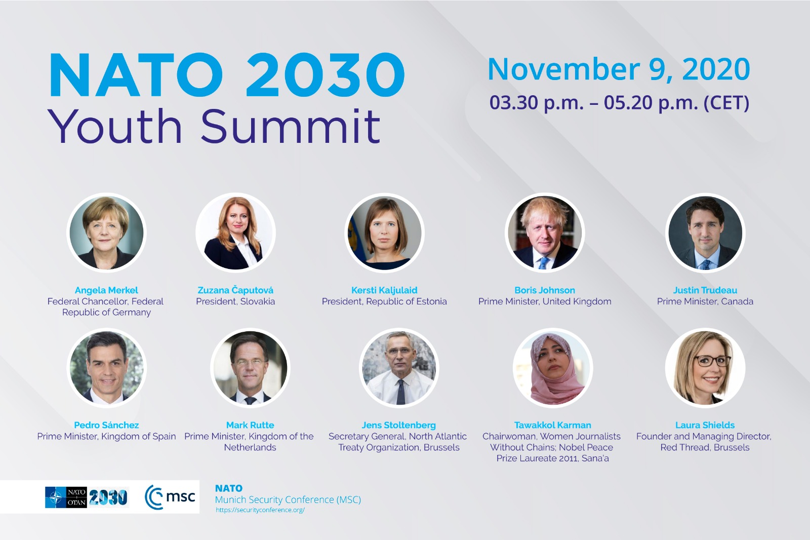 Mrs. Tawakkol Karman participation in NATO 2030 Youth Summit